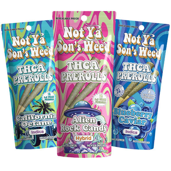 Not Ya Son's Weed (NYSW) 2ct 1.5g THC-A Prerolls 10ct Display