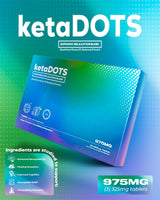 KetaDOTS 975mg 3 pack Euphoric Botanical Blend Tablets 10ct Display