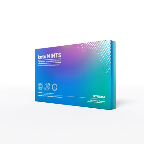 KetaMINTS 975mg 3 pack Euphoric Botanical Blend Tablets 10ct Display
