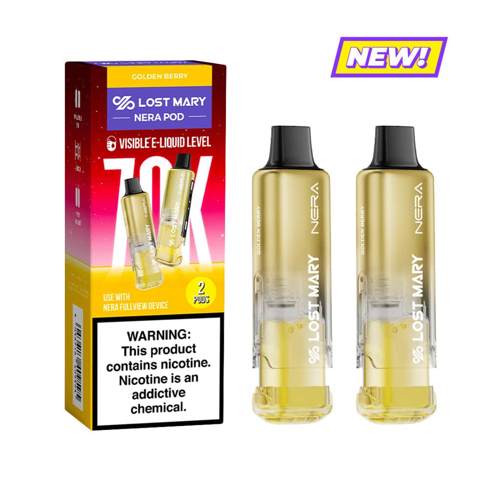 Lost Mary Nera Fullview 70K Disposable 5% Refillable Pod 5ct Display