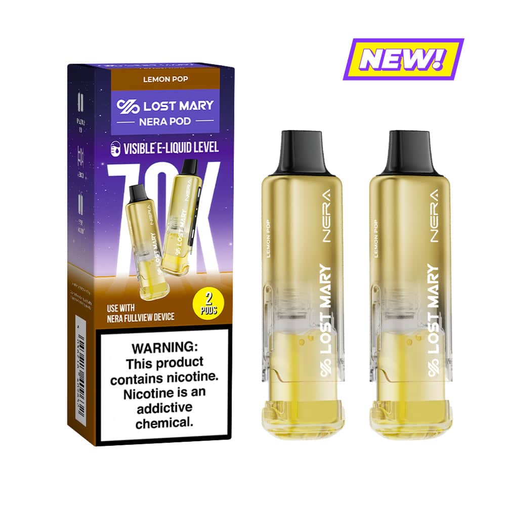Lost Mary Nera Fullview 70K Disposable 5% Refillable Pod 5ct Display