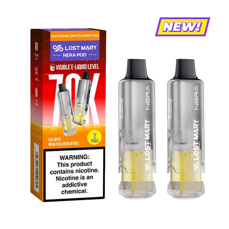Lost Mary Nera Fullview 70K Disposable 5% Refillable Pod 5ct Display