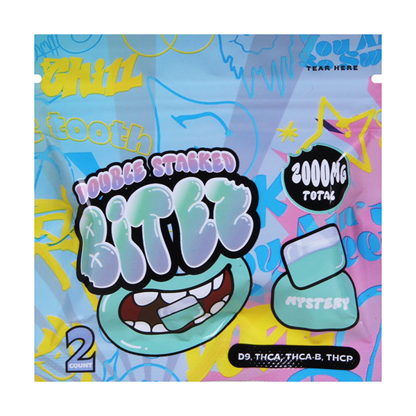 Double-Stacked BITEZ 2000mg THCA + Delta-9 + THCP Gummies 60ct Display