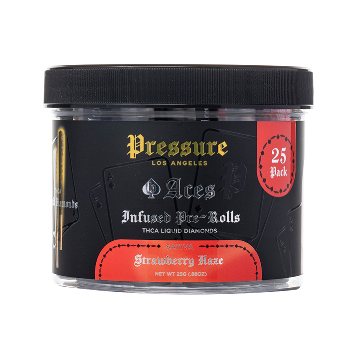 Pressure LA 1g Aces THC-A Liquid Diamonds Pre-Rolls 25ct