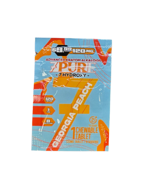 7Pure 120MG 7-Hydroxy Single Tablets 30ct Display MSRP $9.99