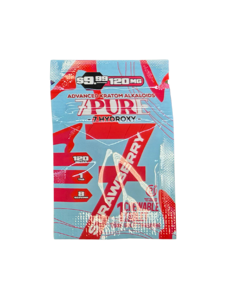 7Pure 120MG 7-Hydroxy Single Tablets 30ct Display MSRP $9.99