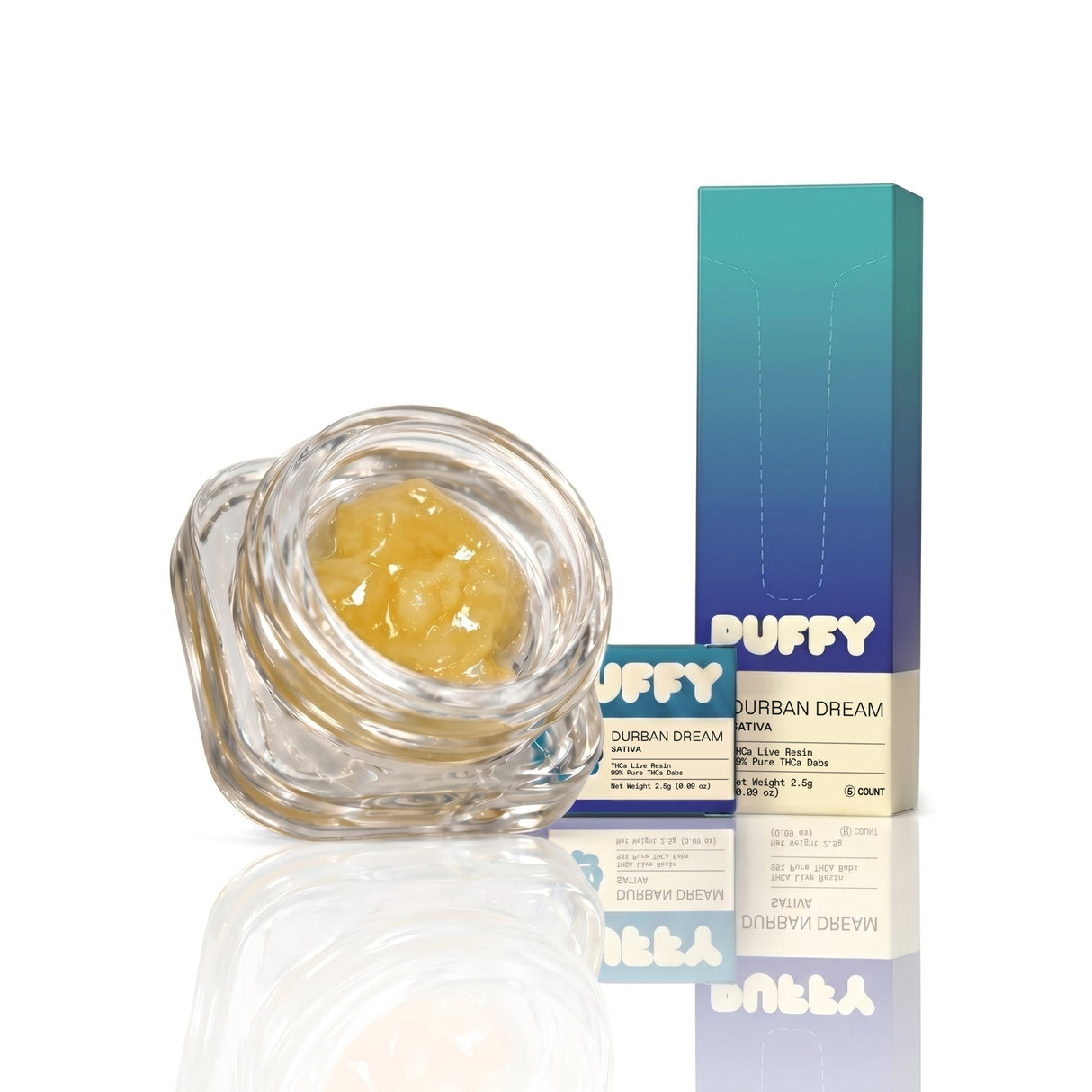 Puffy 2.5g THC-A Live Resin Dab Badder 5ct Display