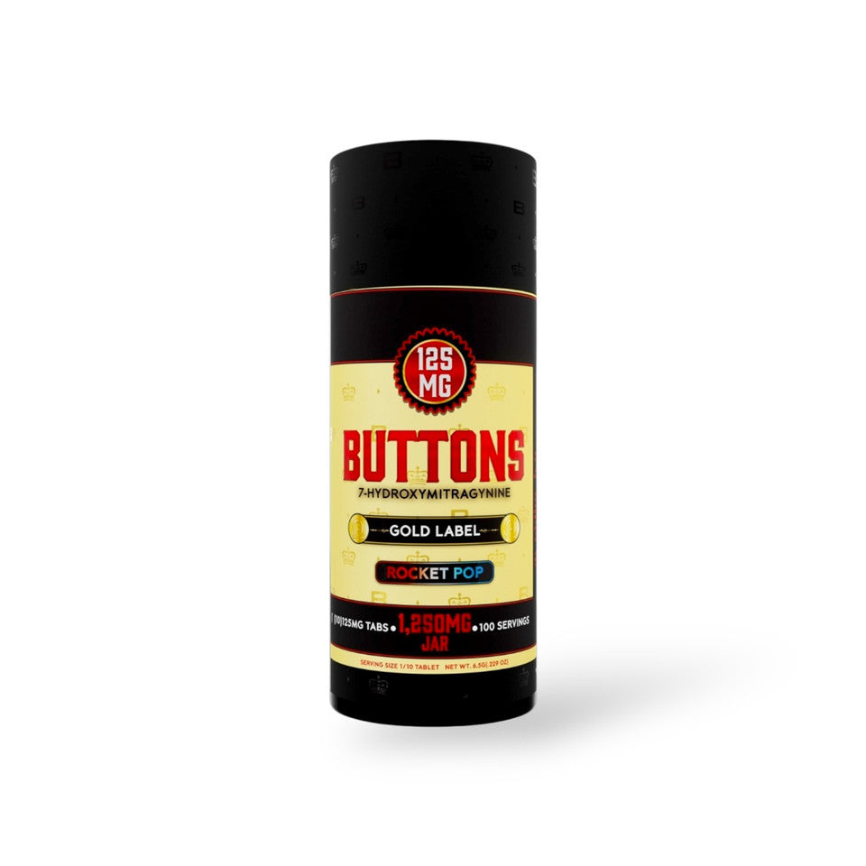Buttons Gold Label 1250mg 10 Pack 125mg 7Hydroxy Tablets